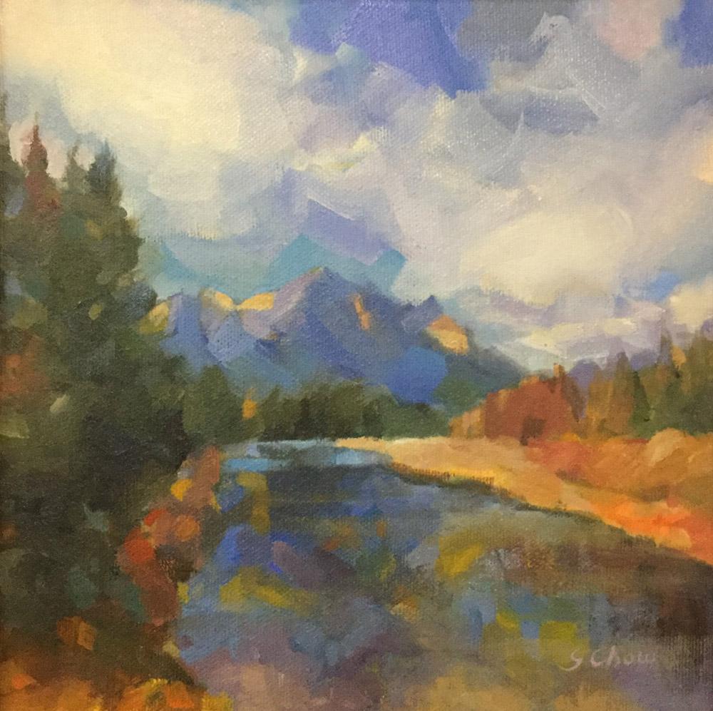 Canmore Light 8"x*' oil Canmore Light by Gloria Chow