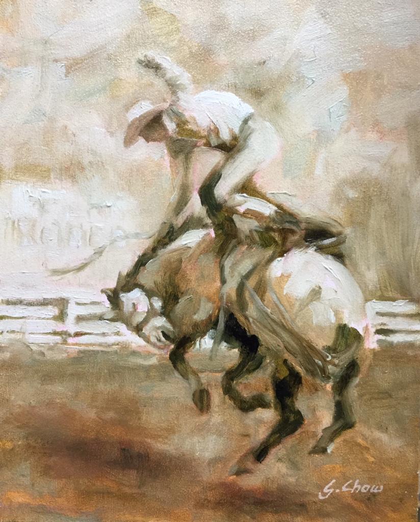 Rodeo 10"x8" oil