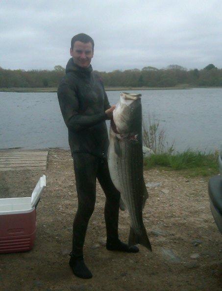 First bass shot in new england 201 - 41 lbs