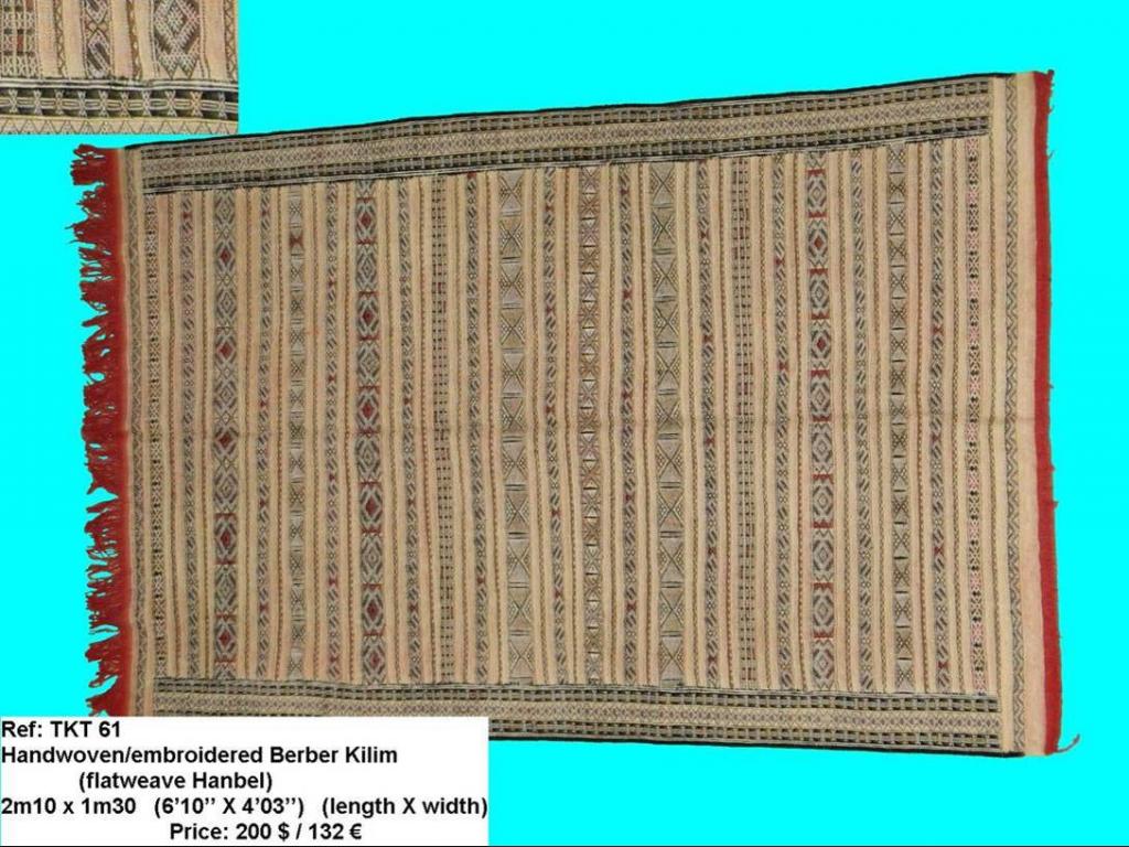 moroccan flatweave from tiflet region