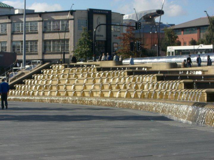 Fountain Near Sheffield Train Station