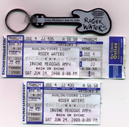 ticket stubs and keychain
