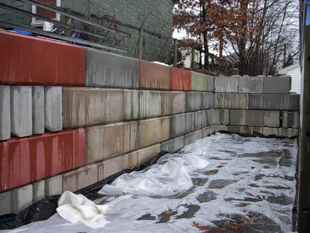 strong retaining wall built by Phil's Excavating Woonsocket RI