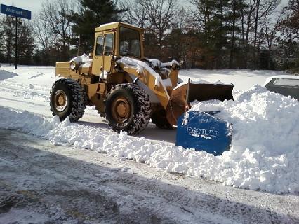 Phil's Excavating box snow plow