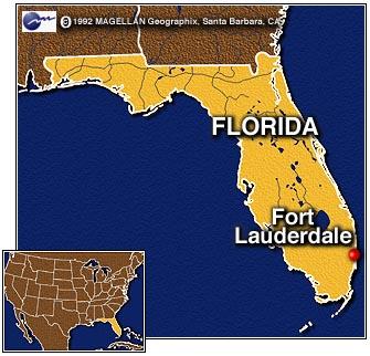 Map of Fort Lauderdale Florida