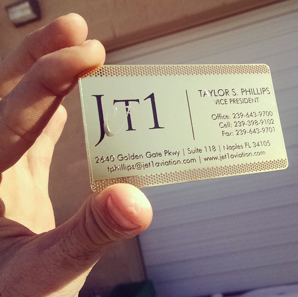 Luxury Jet Company Business Cards