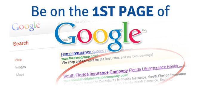 be on top 1 page of google by using florida seo service