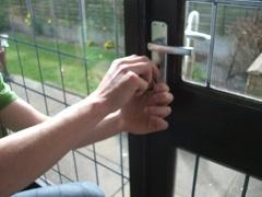 locksmith opening a lock in Stafford