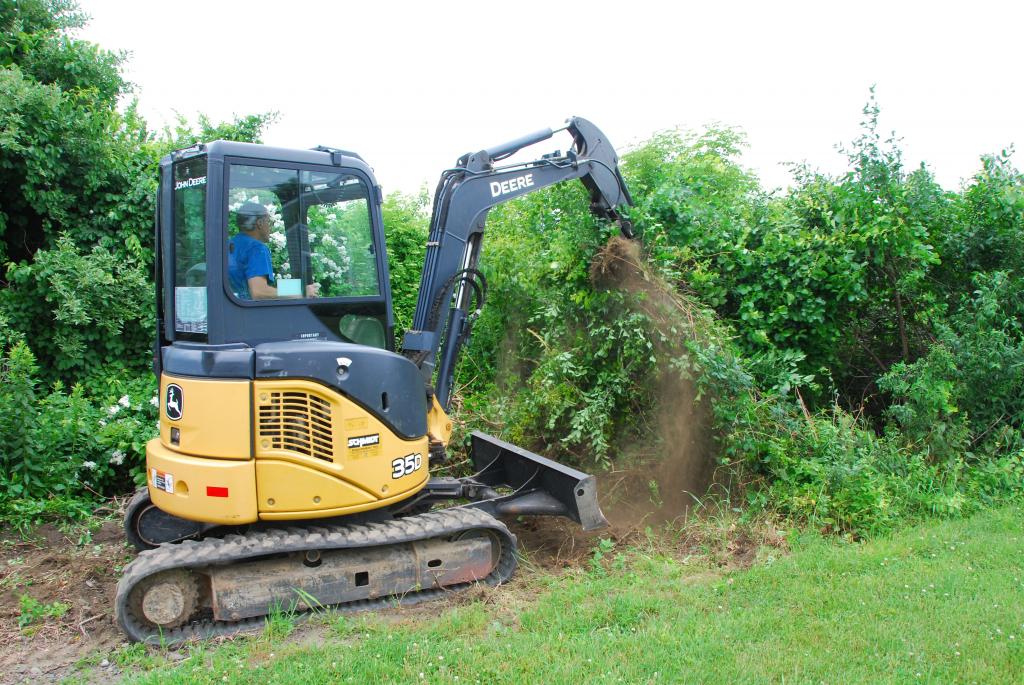 Phil's Excavating removes brush