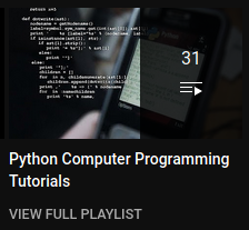 python tutorials on youtube